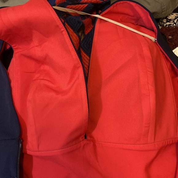 BCBGMaxAzria Rosalina Size 10 Dress Navy Blue Red dress Womens NWT BCBG - Picture 8 of 16